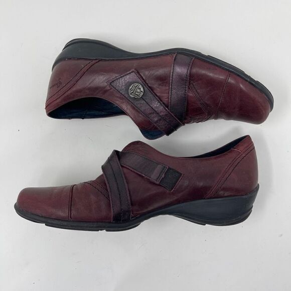 Dorking by Fluchos Womens Slip On Comfort Shoes Close Toe Leather Burgundy EU 37 - Picture 5 of 10